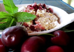 crumble di ciliegie