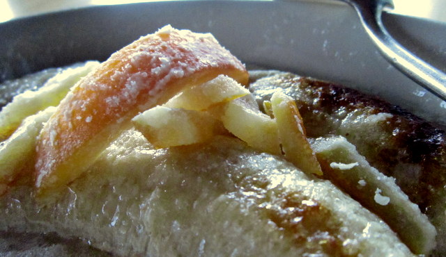 Banana gratinata all’arancia